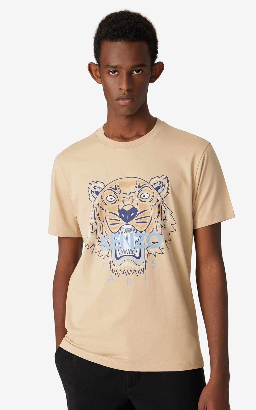 Camiseta Kenzo Tiger Masculino - Bege | 452BRITCV